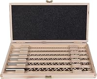 ALPEN Bohrer-Kassette Timber Twist Set L=250MM (6-tlg., Ø 3,00–10,00 mm, für Bohren in Holz & Holzwerkstoffen, Holzbohrer, Bohrsortiment) 0067200006100