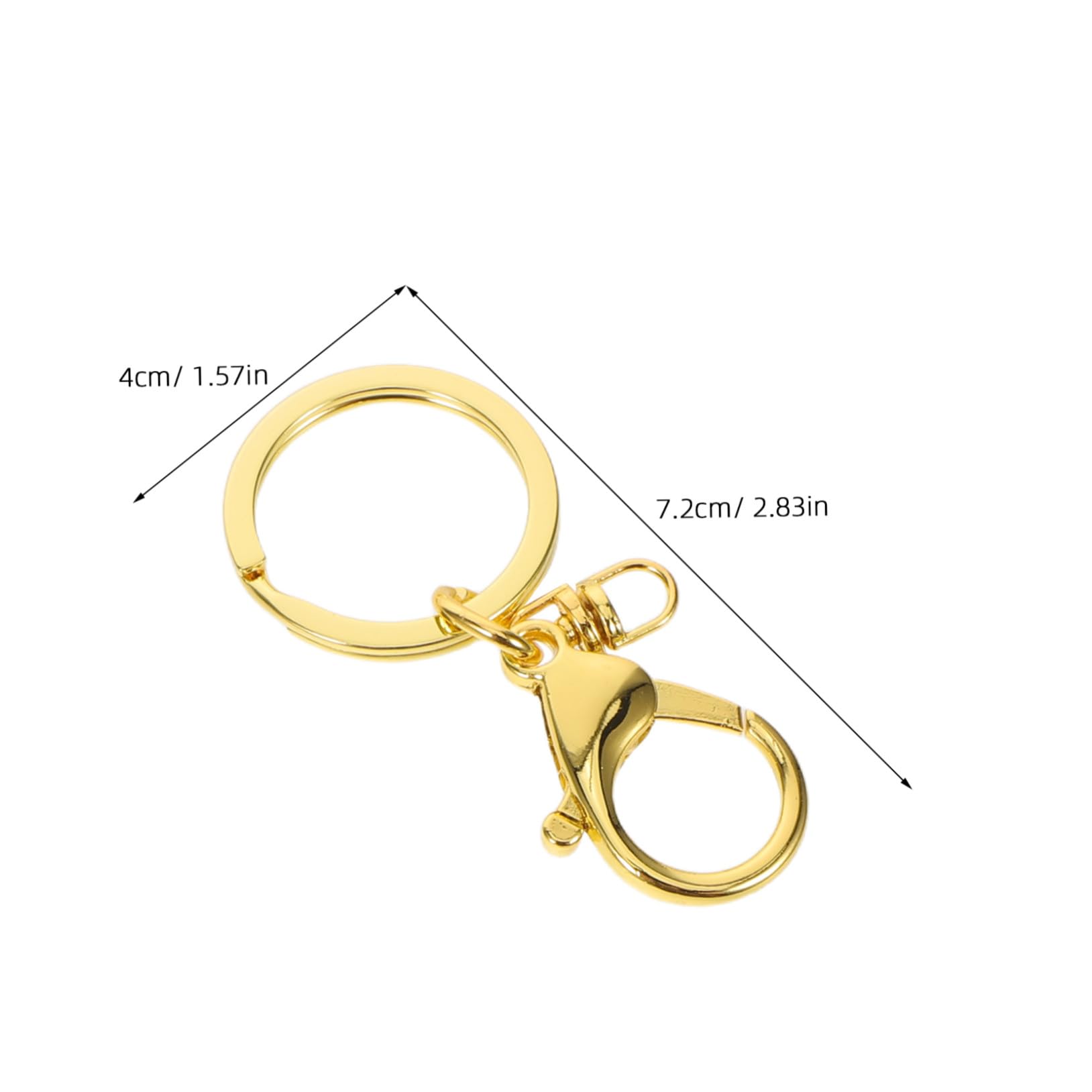20 Pezzi Moschettoni in Metallo Resistente con Anelli Portachiavi Ganci Scatto per Artigianato Borse e Creazioni Robusto e Versatile per Gioielli e Accessori