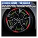 ZIMISI 20PCS Car Wheel Stripe Reflective Stickers, Anti-Scratch Rim Decals for Vehicles, Night Safety Warning Tape Decal, Car Wheel Decorative Stripe Stickers for Motorcycles, Bicycles (Red)