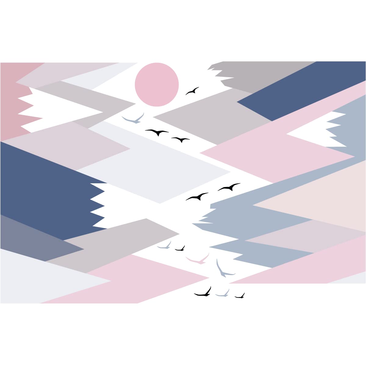 Ambiance Sticker Children's Stickers Scandinavian Mountains Ilonka 80 x 120 cm, H80 x L120 cm - Image 2