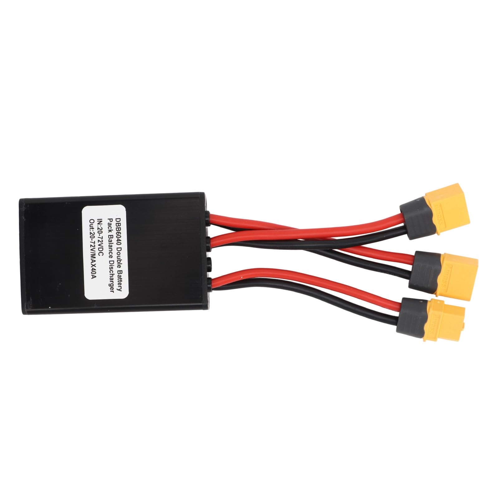 Yunseity Adattatore Modulo Parallelo Doppia Batteria per Bici Elettrica, Convertitore di Scarica DC 20V-72V con Interfaccia XT60 per Maggiore capacità e Gestione Energetica (40A)
