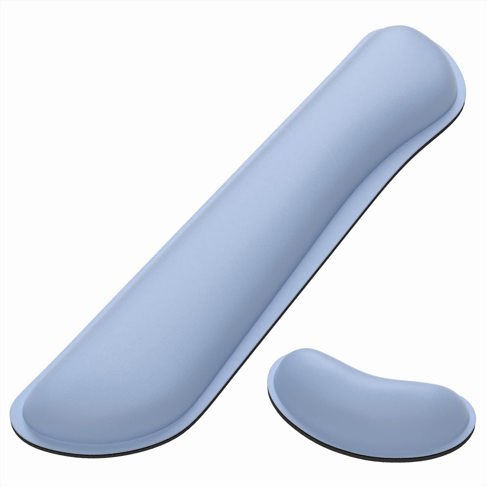 (SIMILAR ITEM) Dapesuom Keyboard Wrist Rest Set, Cute PU Leather Wrist Cushion for Computer Keyboard and Mousepad, Memory Foam Mouse Pad Rests Support with Non-Slip Base for Typing Pain Relief, Gaming, Laptop, Blue