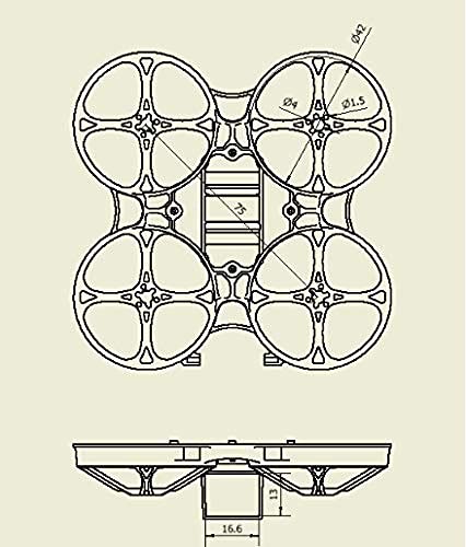 Happymodel Mobula7 V3 Frame 75mm 2s whoop Frame