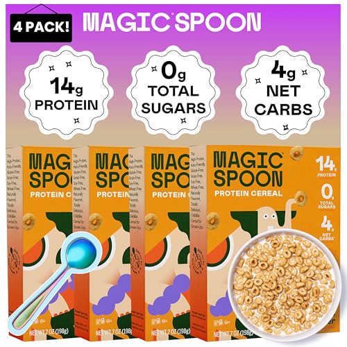 Image of Magic Spoon Peanut Butter High Protein Cereal - Keto & Gluten Free - 4 Pack