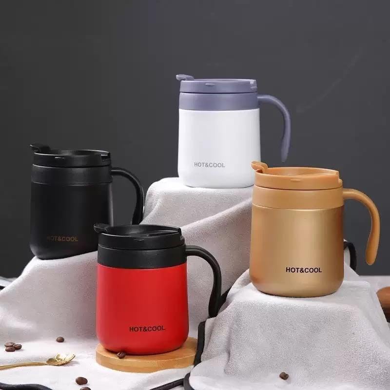 Image of RS5 Vacuum Insulated Stainless Steel Coffee Mug with Leakproof Lid 350 ML