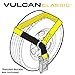 VULCAN Wheel Dolly Tire Harness with Universal O-Ring - 2 Inch x 96 Inch - 4 Pack - Classic Yellow - 3,300 Pound Safe Working Load - Straps Only - Ratchets Sold Separately