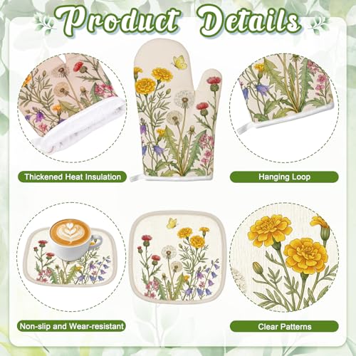 Tieshankao 10Pcs Wildflower Kitchen Decor Accessories Set by Tieshankao - Image 4