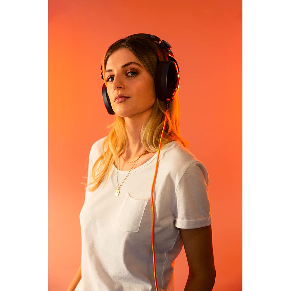RØDE NTH-Cable pour casque NTH-100, 2,4m / 8ft de long, câble audio haute qualité mâle à mâle 3,5mm avec adaptateur ¼-inch inclus (Orange)
