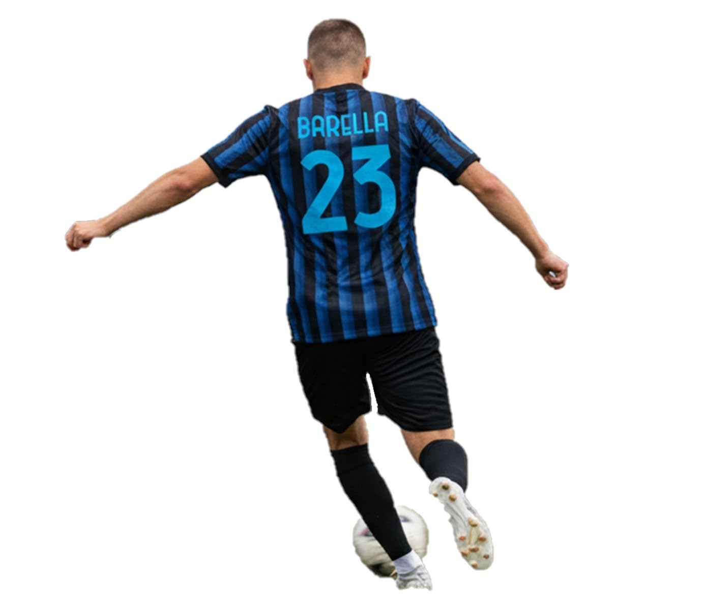 Generico Kit Maglia Neroazzurra Barella 23 Pantaloncini e Calzettoni, Replica Ufficiale 2025/2026, Adulto Ragazzo e Bambino