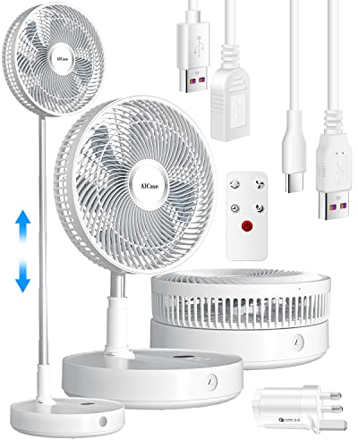 Aicase Ventilador De Pie Telescópico Portátil Plegable De 12 Pulgadas Con Batería Recargable De 7200 Mah, Temporizador Remoto De 8 Velocidades, Hogar, Camping Al Aire Libre Aicase Ventilador De Pie Telescópico Portátil Plegable De 12 Pulgadas Con Batería Recargable De 7200 Mah, Temporizador Remoto De 8 Velocidades, Hogar, Camping Al Aire Libre