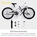 RoyalBaby Freestyle Kids Bike 20 Inch Wheel Bicycle Teens BMX with Dual Hand Brakes Kickstand Boys Girls Ages 6-10 Years, White