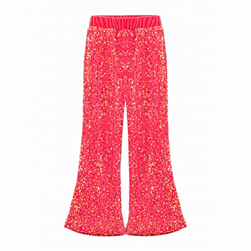 Image of WELAKEN Sequin Casual Pants for Girls with Lining Kids & Little Girl's Sparkling Trousers