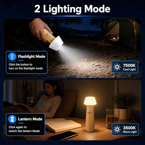 Image of Mr. Light Torch Rechargeable, 1200mAh Torch & Camping Light with Stepless Dimming, Portable LED Flashlight for Home, Camping, Power Outage & Daily Use(Orange)