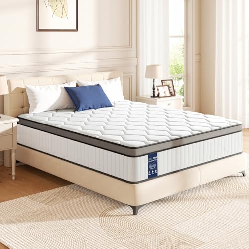 BedStory Colchón Híbrido 150x200 cm Matrimonio, Muelles Ensacados, Altura 31 cm, Ergonomico + Alta Transpirabilidad