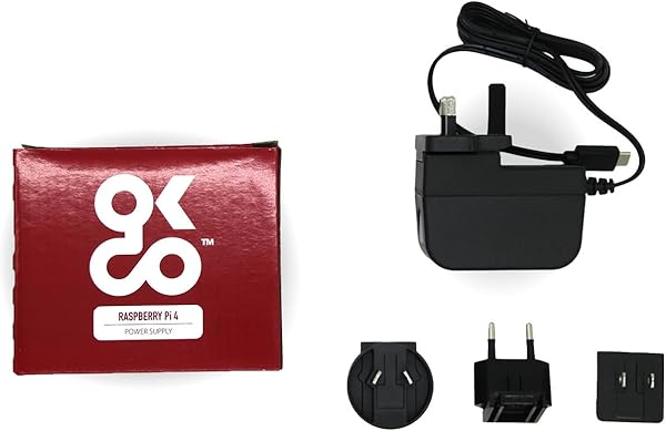 _atxx Raspberry Pi 4 4GB Base Kit – Singleboardcomputer Set mit Pi 4 (4GB), Gehäuse, Netzteil, 2X Micro-HDMI Kabel, vorinstalliertem Raspberry Pi OS Bookworm – offizielles Set für Einsteiger & Maker - 5