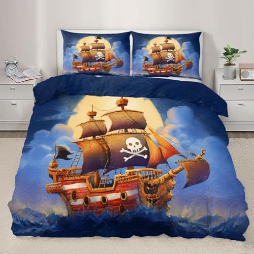 BJCJGGL Funda Nordica 90 Barco Pirata Edredón