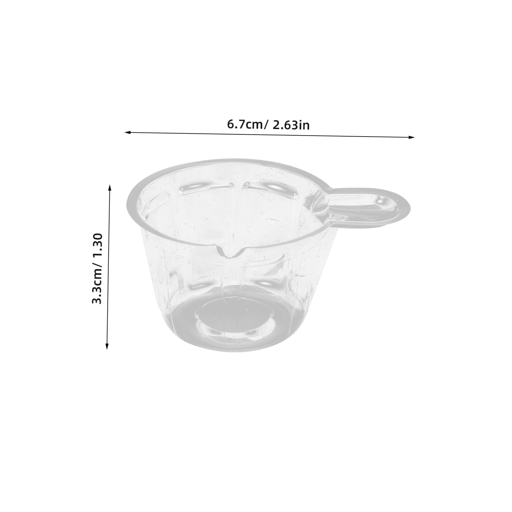 Veemoon 100pcs DIY Crystal Epoxy Dispensing Cup Plastic Pigment Mixing Stirrer Cup
