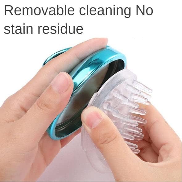 Worldwide e-Mart Scalp massager Shampoo Brush Head massager for Men & Women Removes dandruff Controls Hair Fall | Soft Silicone massage brush | Promotes Hair growth & Blood circulation | Pack of 1 3