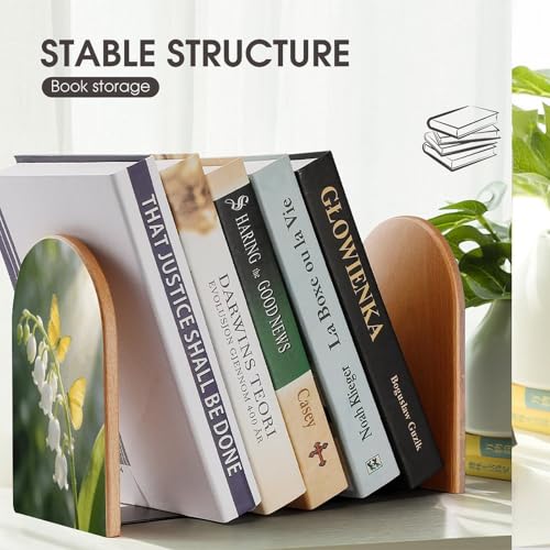 Sujetalibros de madera decorativos y soporte grande para cuidar tus novelas favoritas 8