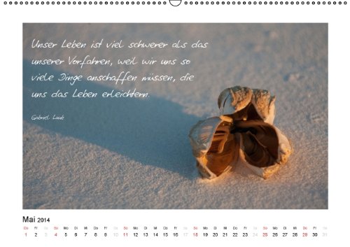Weisheiten über das Leben (Wandkalender 2014 DIN A2 quer): Weisheiten über das Leben und Fotografie vereint (Monatskalender, 14 Seiten)