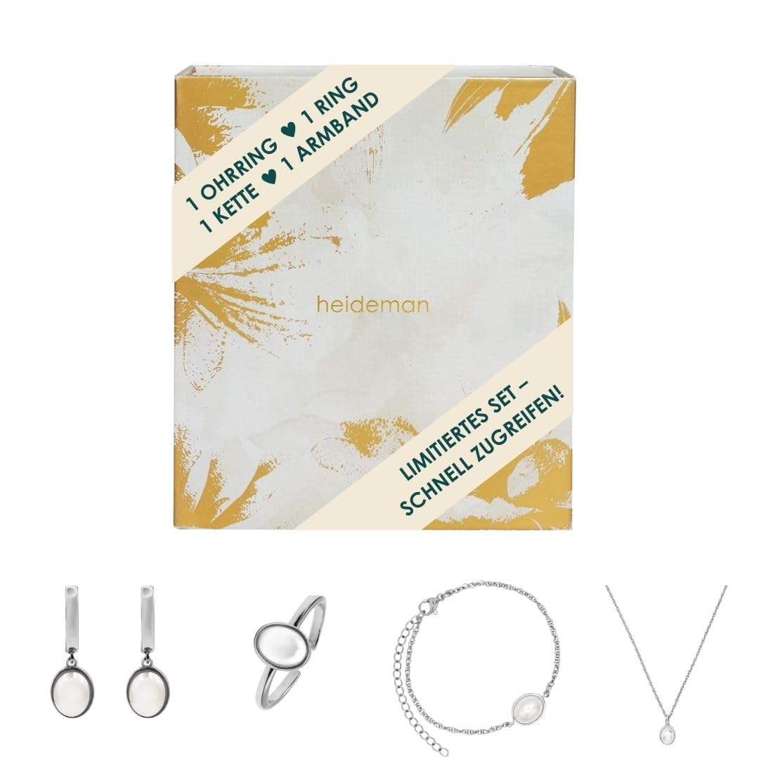 Heideman Adventskalender Damen Schmuck Perle Gold und 4-teilig | Schmuck-Adventskalender als Überraschung zu Weihnachten, hautfreundlich, nickelfrei, schöne Geschenkidee für sie
