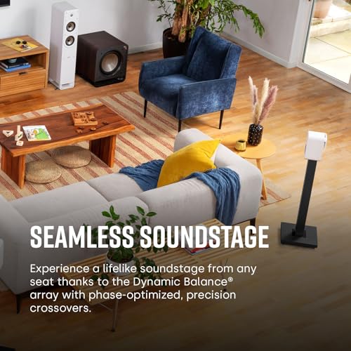 Polk Audio Signature Elite ES10 Satellite Surround Speakers, High-Resolution, Hi-Fi, Dolby Atmos & DTS:X Compatible, Wall-Mountable (Pair) - Black - Image 4
