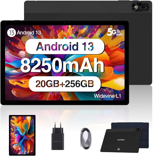 DOOGEE T10 Plus Tablet 2K Pantalla 10.51 Pulgadas Android 13 Tablet,20GB+256GB/1TB,Batería...