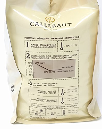 Callebaut N° W2 (28%) - Chocolate Blanco Belga - Finest Belgian White Chocolate (Callets) 2,5kg - Imagen 5