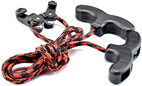 Crossbow Cocking Device Double Handle Crossbows Rope Cocker Aid Cocking String Tool (CT021,Red)