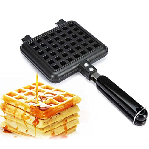 OFKPO Waffeleisen aus Aluminiumlegierung mit Anti-Rutsch Griff,Backwerkzeuge – Bild 9