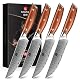 Xinzuo Damaststahl Steakmesser Set 4-teilig mit Rosewood Griff