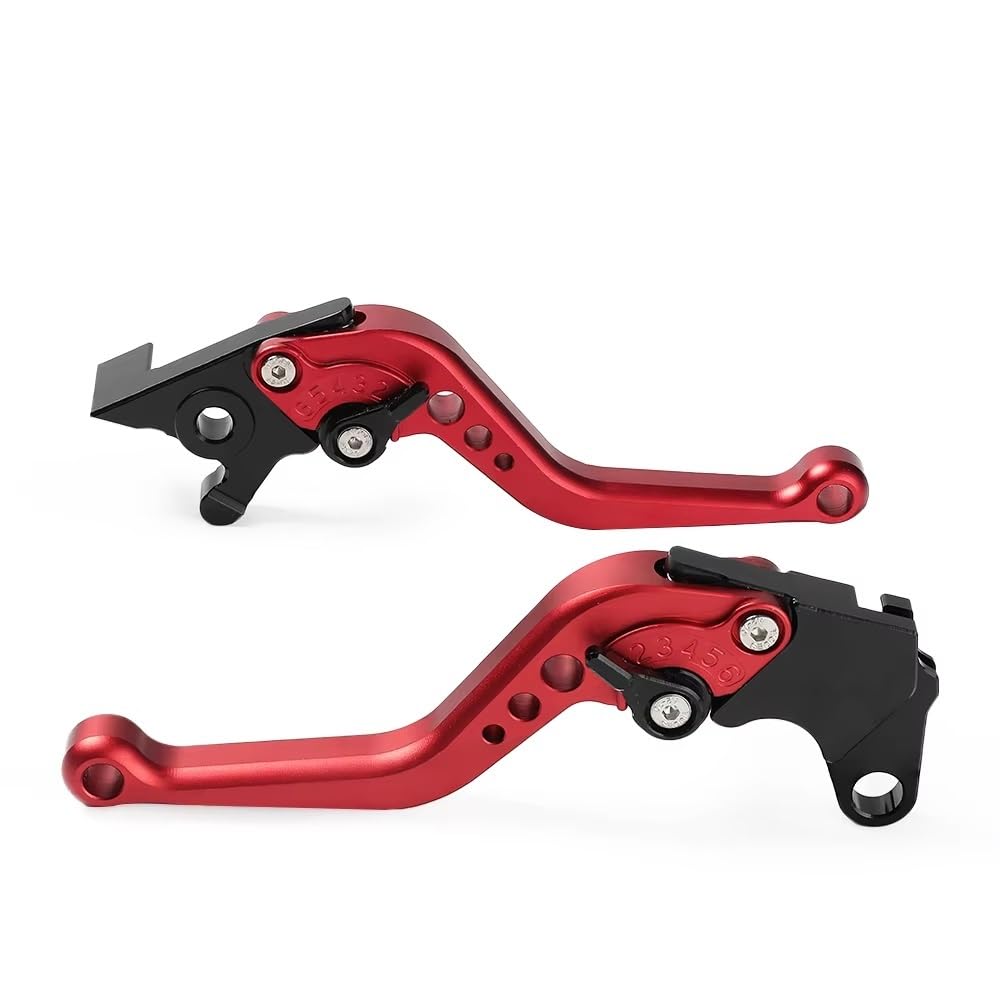 Zhannuobhd Red Brake Clutch Lever For Xsr125 For Mt125 For Yzf For R125 Brake Clutch Motorcycle Front Control Handles Lever Short(Red)