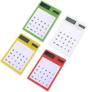 NUOBESTY 4Pcs Calculadora Transparente Calculadora Estudantes Calculadora Portátil Tela Sensível Ao Computador Mini Calculadora Negócios Calculadora Tela Sensível Ao