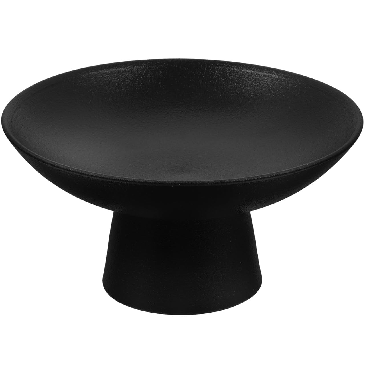 Ciotola Porta Frutta In Ceramica Nera Con Piedistallo, Grande E Decorativa Per Snack, Dolci E Dessert – Ideale Per Cucina E Tavolo