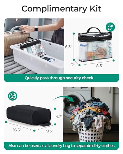 Image of BAGSMART Gym Bag for Women, Duffle Bag for Travel with Wet Pocket, Lightweight Carry on Weekender Duffel, Water Resistant