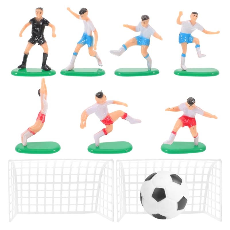 PRETYZOOM DecoracióN Tartas FúTbol Miniaturas Figuras Y Accesorios TemáTicos Para CumpleañOs Infantiles Y Fiestas Deportivas Adornos Para Tartas FúTbol