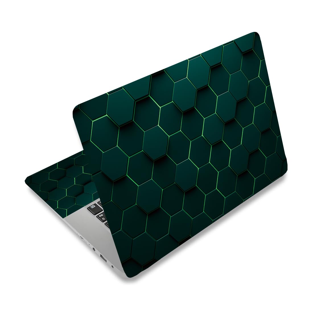 PLIGREAT 15 pollici Laptop Pelle Adesivo Cutable Universale Rimovibile Impermeabile Laptop Art Sticker Tecnologia Alveare