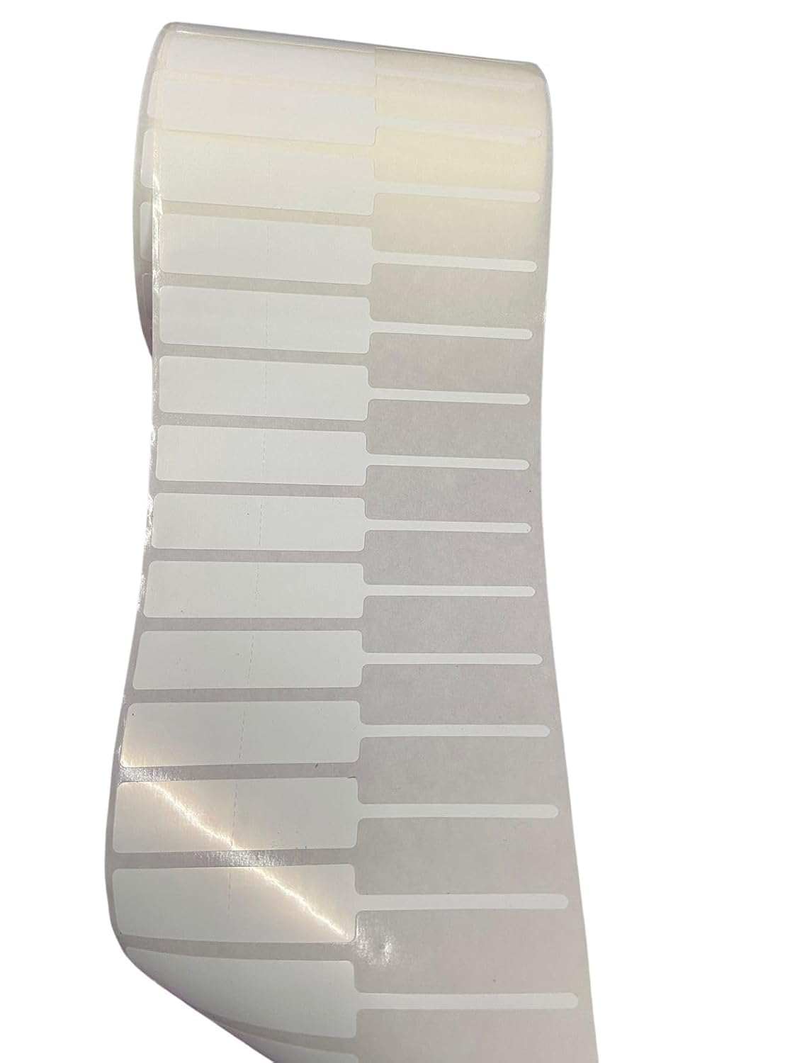 BAR-CODING TECH® 100mm x 15mm Glossy Polyester Jewellery Labels – 3000 Barcode Price Stickers per Roll, 55mm x 15mm Print Area, Fully Self-Adhesive Tags for Retail & Jewellery