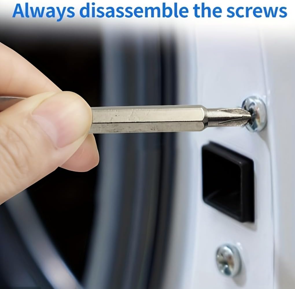 2PCS Portable multi-functional screwdriver set, with flat head and cross head, used for electronic product repair, Silver