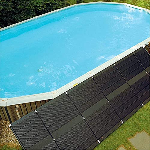 SunHeater Calentador solar, incluye dos paneles de 2 x 20 pies (80 pies cuadrados), 10 años de garantía – Sistema de calefacción para piscinas sobre el suelo – Eleva la temperatura del agua hasta 9