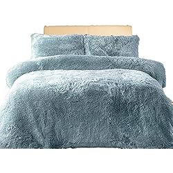 Funda Nordica Pelo Primark Comfort Collections Juego de funda de edredón con diseño de oso de peluche, de forro polar, cálido, con fundas de almohada, 200 cm x 200 cm aprox