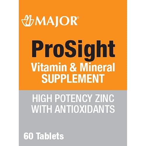 Major Prosight - Pestañas de suplemento de vitaminas y minerales (60 pestañas) Major Prosight - Pestañas de suplemento de vitaminas y minerales (60 pestañas)