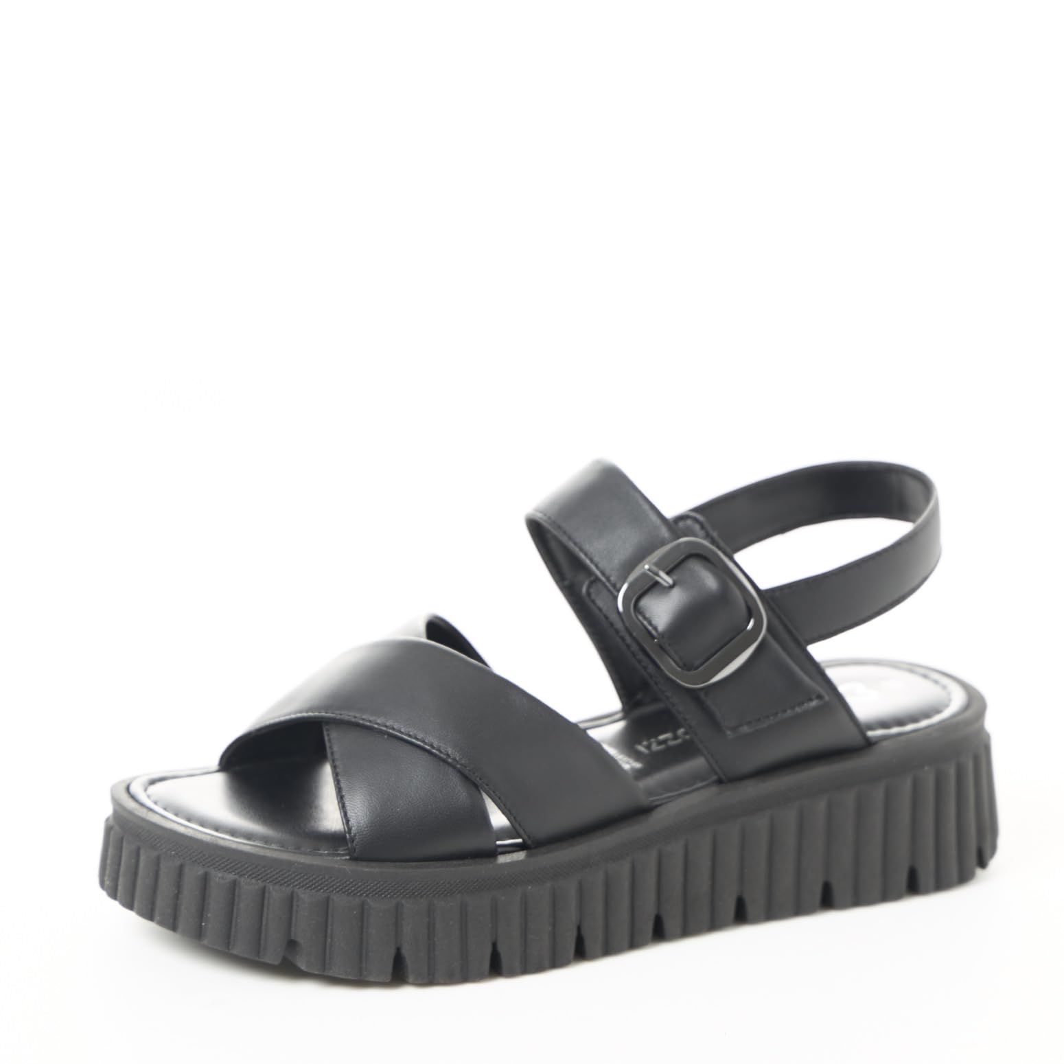 MARCO TOZZI Women's Sandale 2-28290-44, Black, 4 UK
