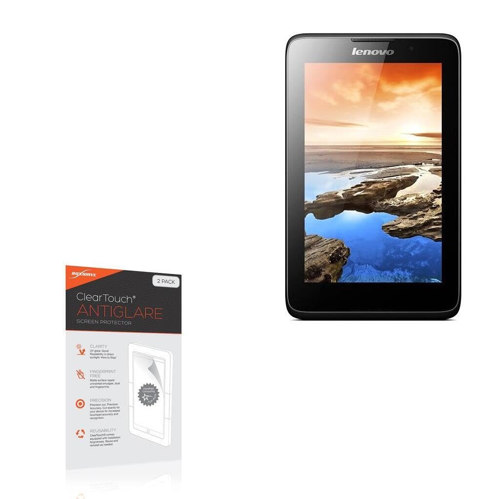 BoxWave Screen Protector Compatible With Lenovo A7 - ClearTouch Anti-Glare (2-Pack), Anti-Fingerprint Matte Film Skin