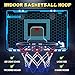 HopeRock Indoor Mini Basketball Hoop for Kids, Basketball Hoops Over The Door with LED Lighting, Mini Hoop with Scoreboard & 3 Balls, Basketball Toys Gifts for 5 6 7 8 9 10 11 12 Year Old Boys Girls