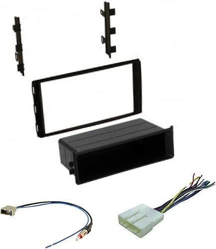 Kit de instalación de tablero estéreo de automóvil ASC premium, arnés de cables y adaptador de antena para instalar radio del mercado de accesorios