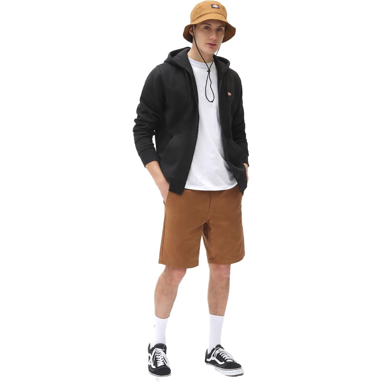 FELPA Uomo DICKIES OAKPORT ZIP HOODIE - DK0A4XD3 BLACK