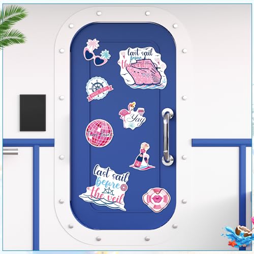 Decoraciones magnéticas para puerta crucero, 14 piezas miniatura 6