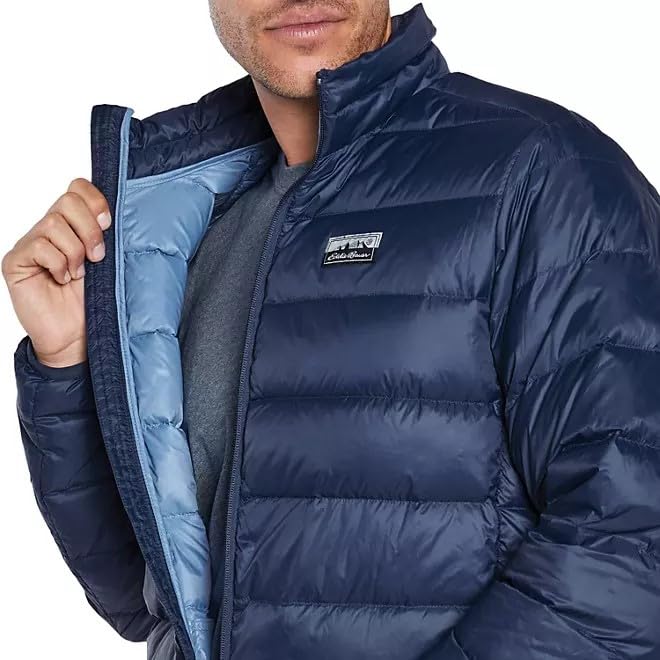 Eddie Bauer Men's Microlight IV Packable Down Jacket (US, Alpha, Medium, Regular, Regular, Insignia Blue)2