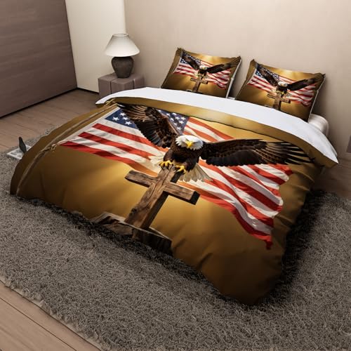 Housse de couette 200x200 imprimé animal parure de lit 3 pièces microfibres zippée